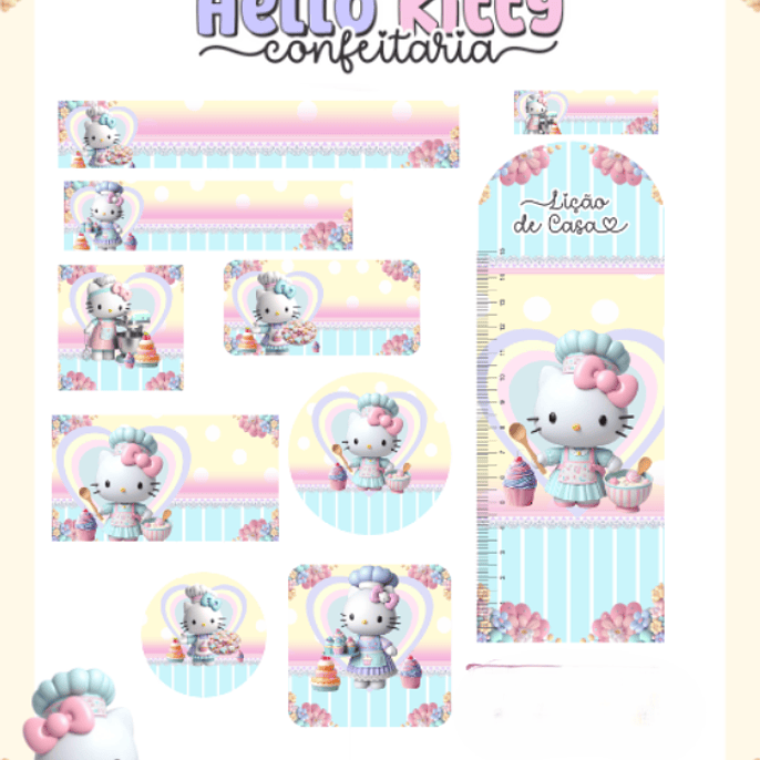 Arquivo Etiqueta Escolar Hello Kit Confeitaria 1