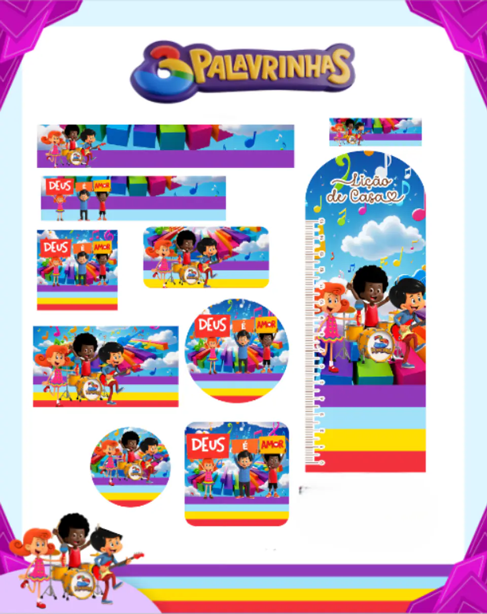 Arquivo Etiqueta Escolar Palavrinhas 1