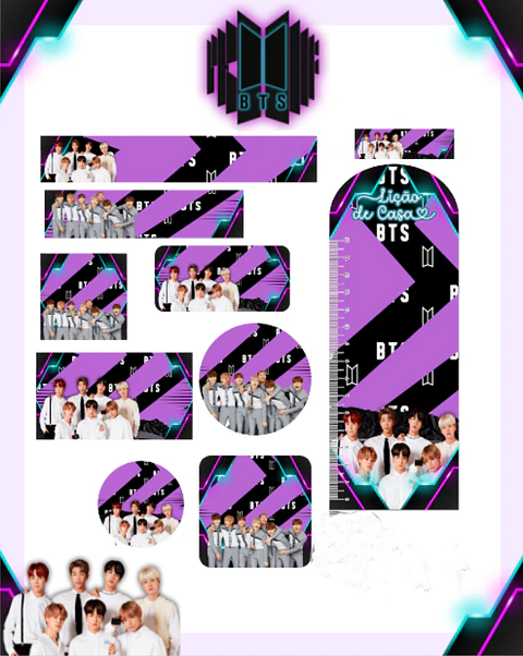 Arquivo Etiqueta Escolar BTS