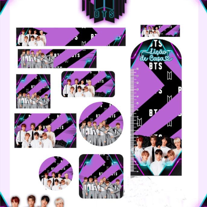 Arquivo Etiqueta Escolar BTS 1