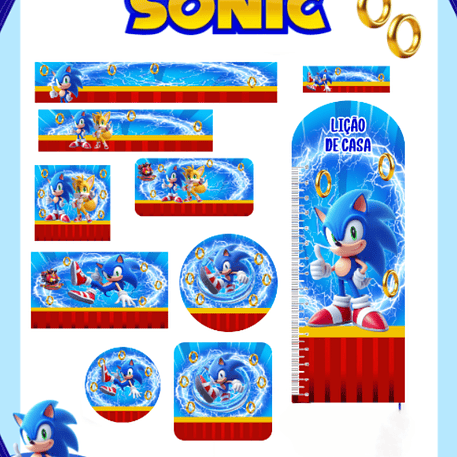 Arquivo Etiqueta Escolar Sonic 1