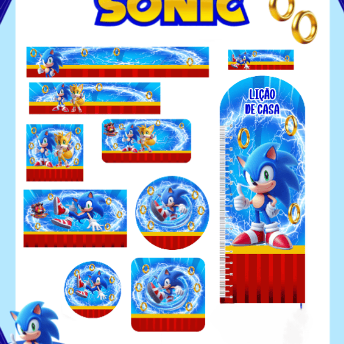 Arquivo Etiqueta Escolar Sonic 1