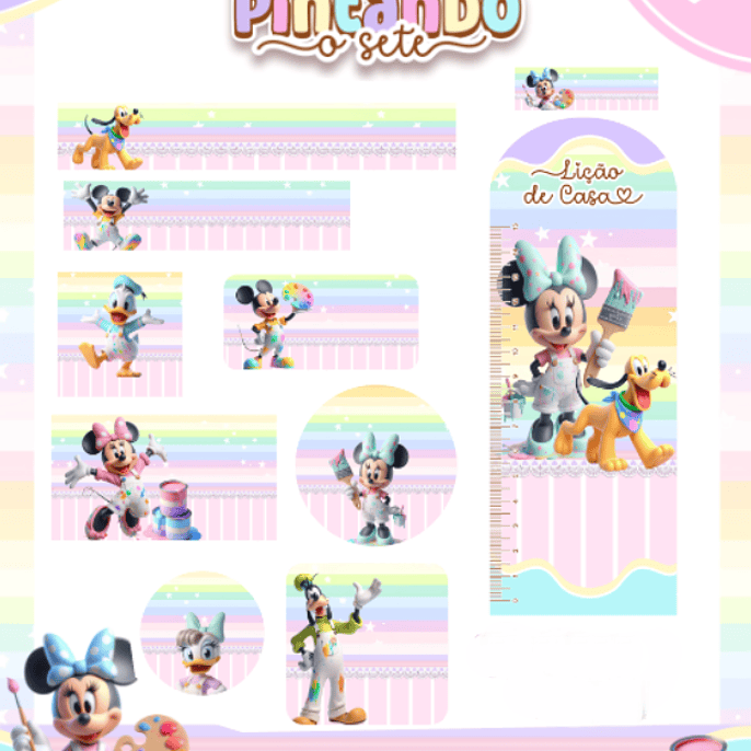 Arquivo Etiqueta Escolar Turma do Mickey 1