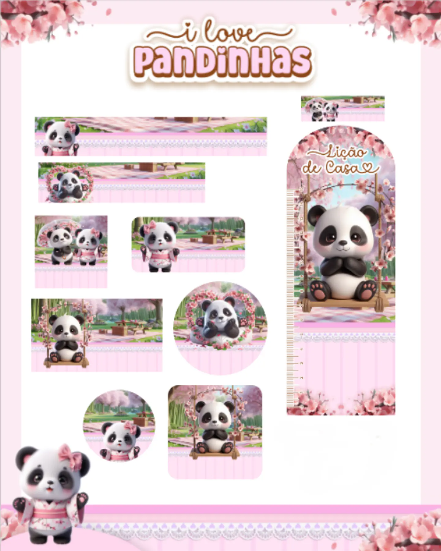 Arquivo Etiqueta Escolar Pandinhas 1