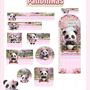Arquivo Etiqueta Escolar Pandinhas