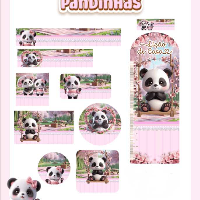 Arquivo Etiqueta Escolar Pandinhas 1