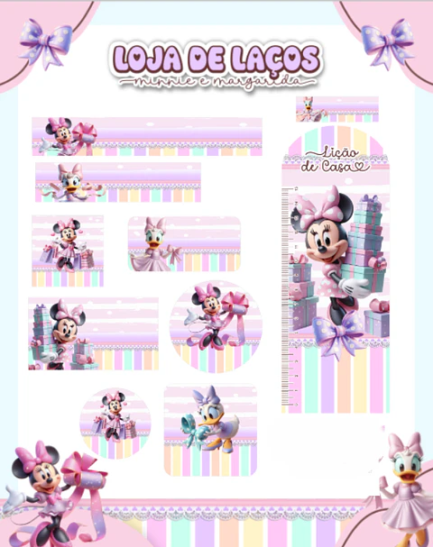Arquivo Etiqueta Escolar Loja de Laços