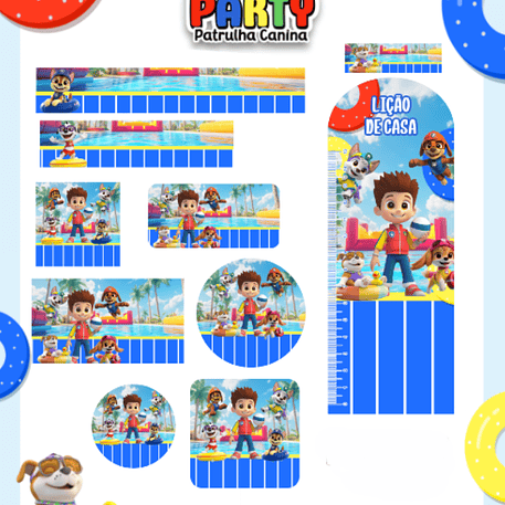 Arquivo Etiqueta Escolar Pool Party 1