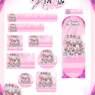 Arquivo Etiqueta Escolar Stray Kids