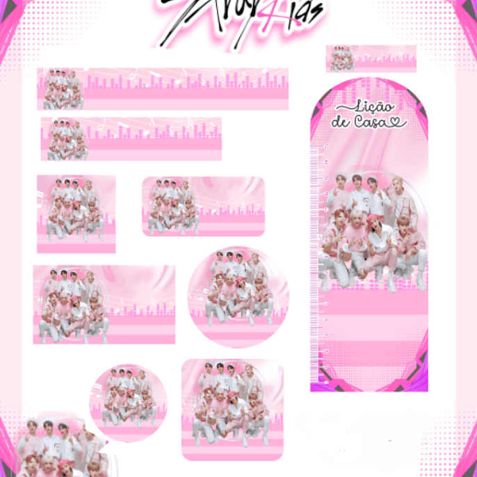 Arquivo Etiqueta Escolar Stray Kids 1