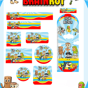 Arquivo Etiqueta Escolar Brainrot