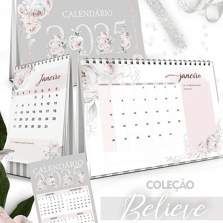 Arquivo Calendário 2025 Coleção Believe - BICHO PAPEL 1
