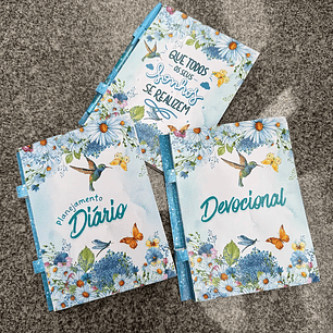 Arquivo Combo Blocos Floral Azul - De Rocha