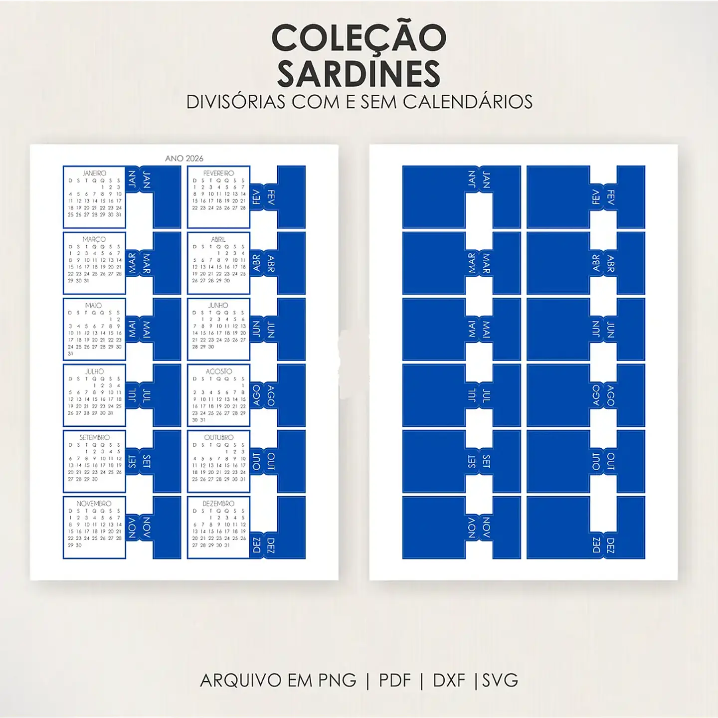Arquivo Coleção Sardines - Capas + Divisórias 2026 4