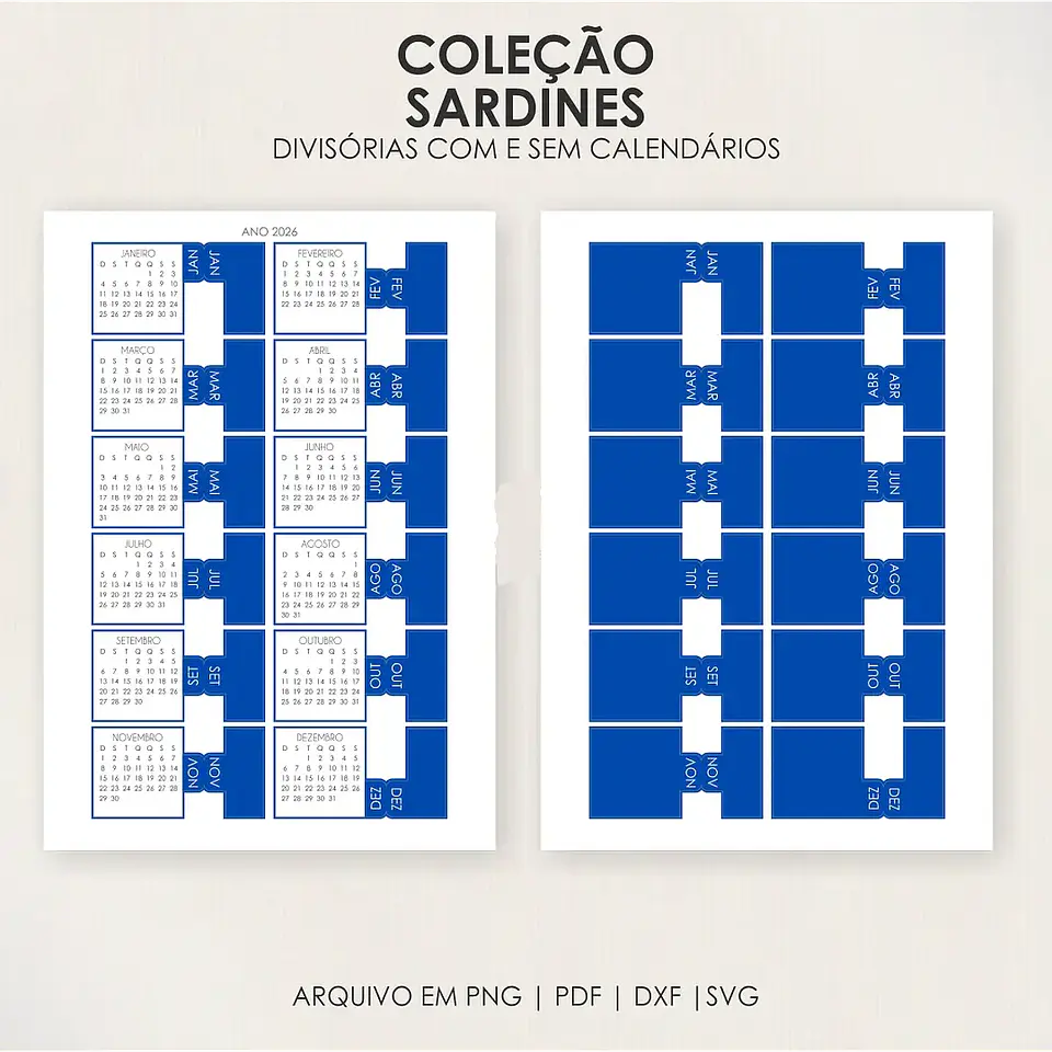 Arquivo Coleção Sardines - Capas + Divisórias 2026 4