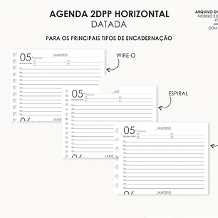 Arquivo Combo Agendas 2026 Datatas A5 - Moldes da Lê