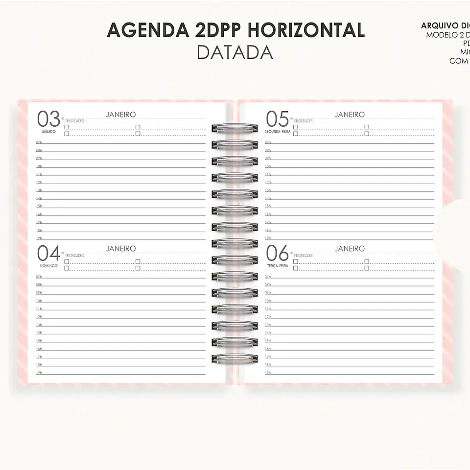 Arquivo Combo Agendas 2026 Datatas A5 - Moldes da Lê 10