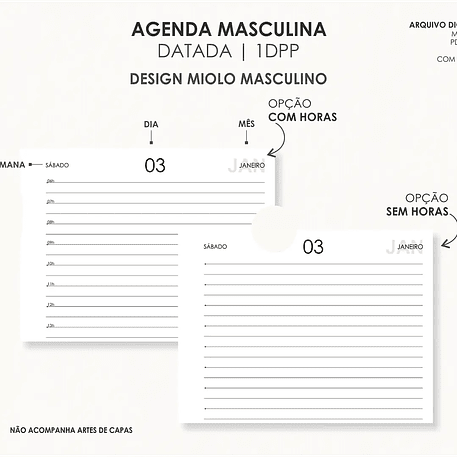 Arquivo Combo Agendas 2026 Datatas A5 - Moldes da Lê 13