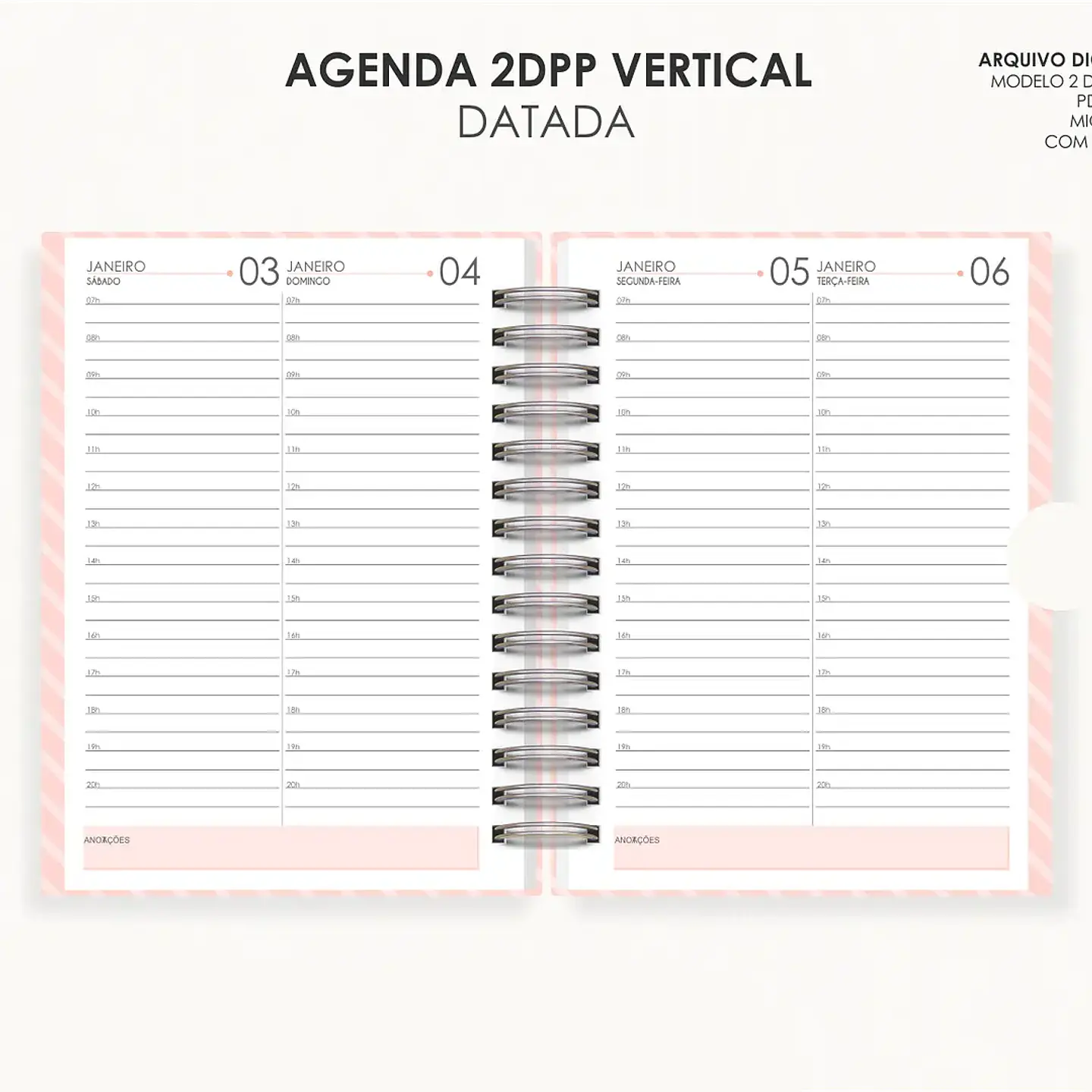 Arquivo Combo Agendas 2026 Datatas A5 - Moldes da Lê 14