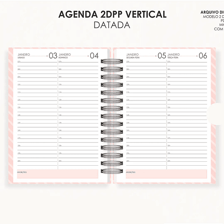 Arquivo Combo Agendas 2026 Datatas A5 - Moldes da Lê 14