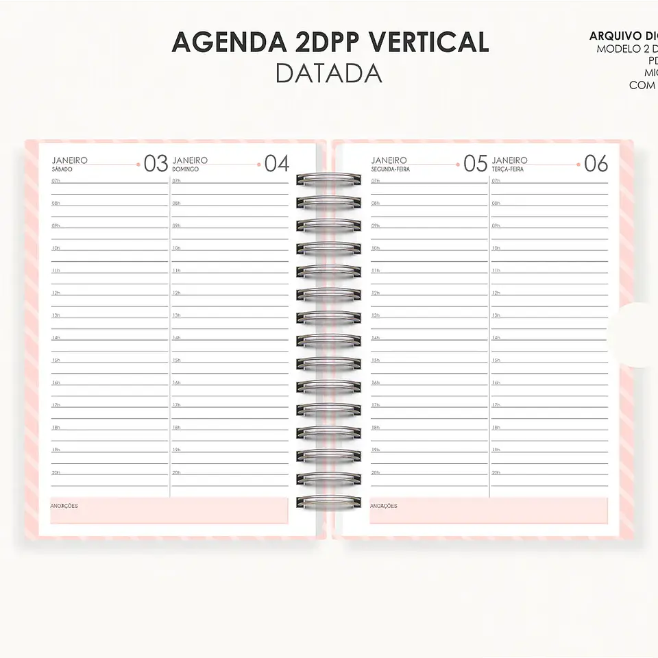 Arquivo Combo Agendas 2026 Datatas A5 - Moldes da Lê 14