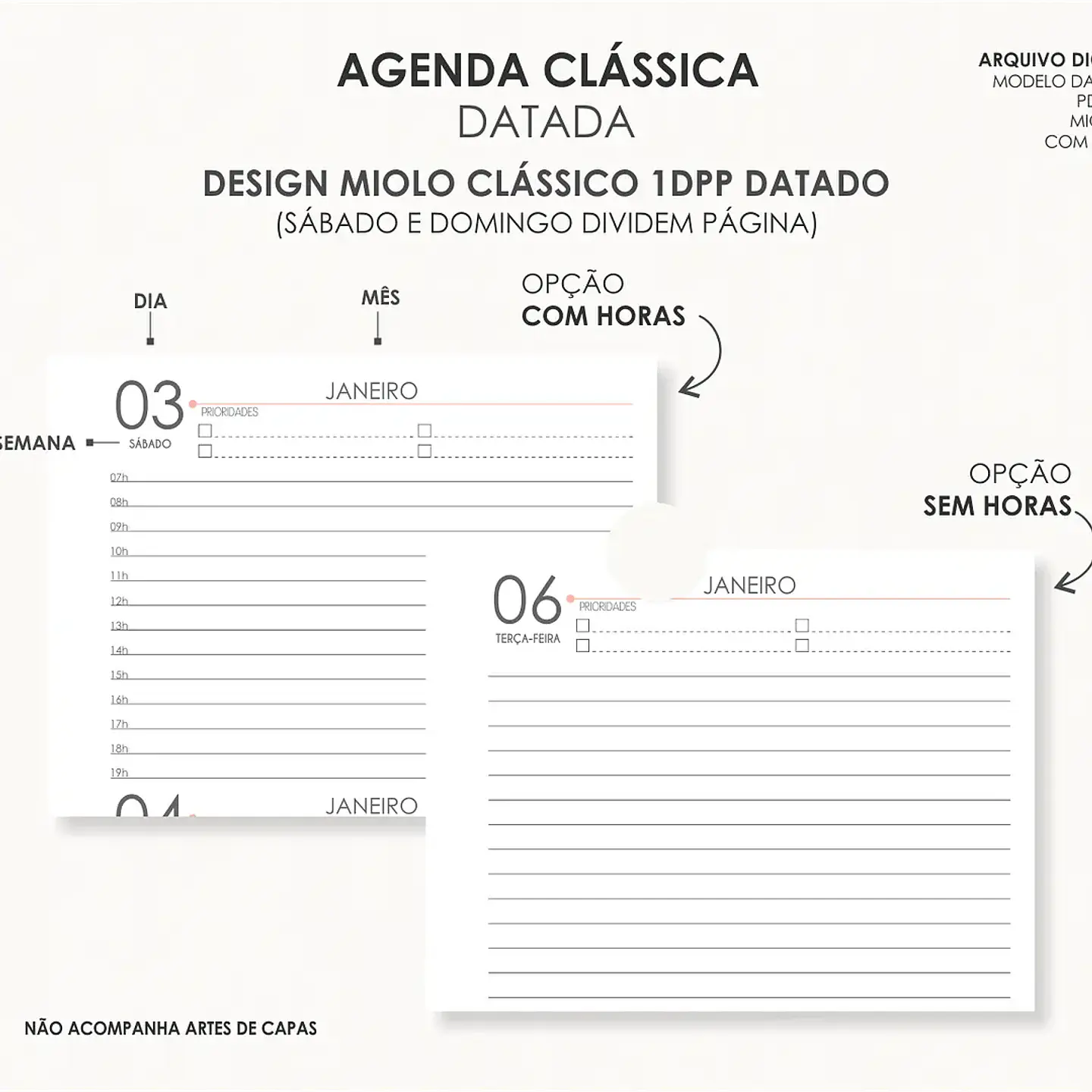 Arquivo Combo Agendas 2026 Datatas A5 - Moldes da Lê 16