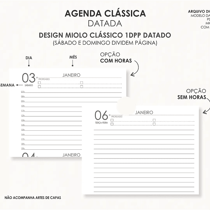Arquivo Combo Agendas 2026 Datatas A5 - Moldes da Lê 16