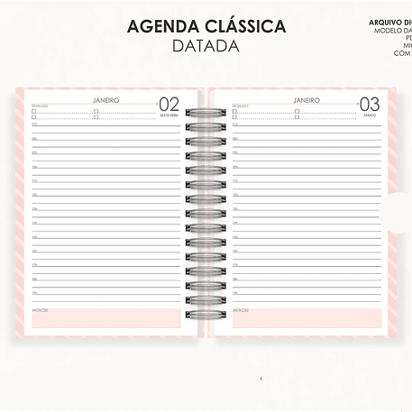 Arquivo Combo Agendas 2026 Datatas A5 - Moldes da Lê 19