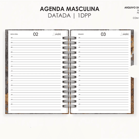 Arquivo Combo Agendas 2026 Datatas A5 - Moldes da Lê 22