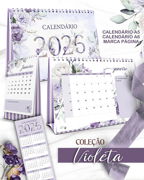 Arquivo Coleção Violeta Calendários 2026