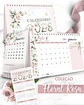 Arquivo Coleção Floral Rosa Calendário 2026 - Thumbnail 1