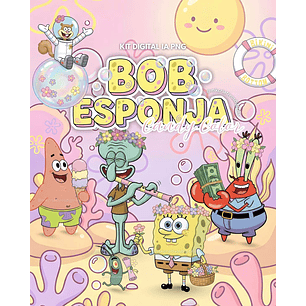 Kit Digital Bob Esponja Candy Color
