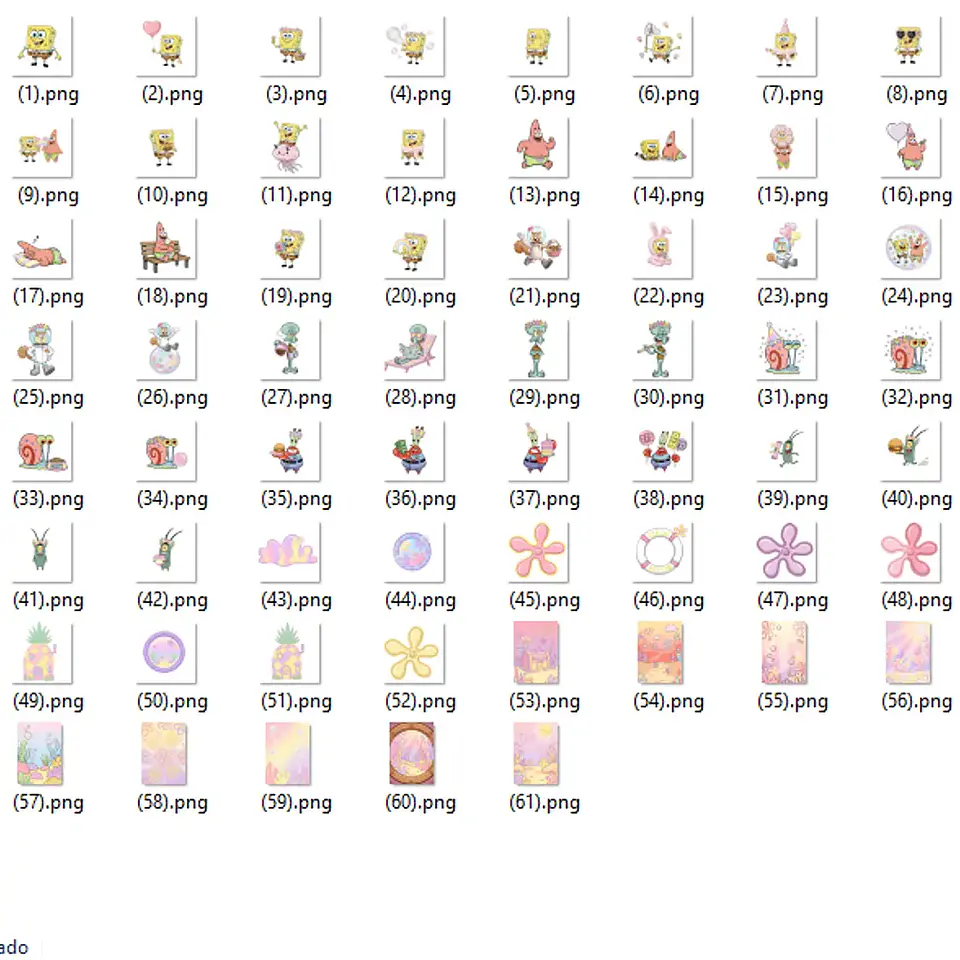 Kit Digital Bob Esponja Candy Color 2