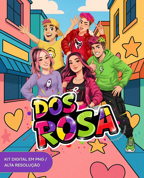 Kit Digital Dos Rosa