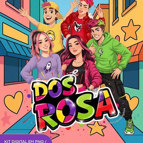 Kit Digital Dos Rosa 1