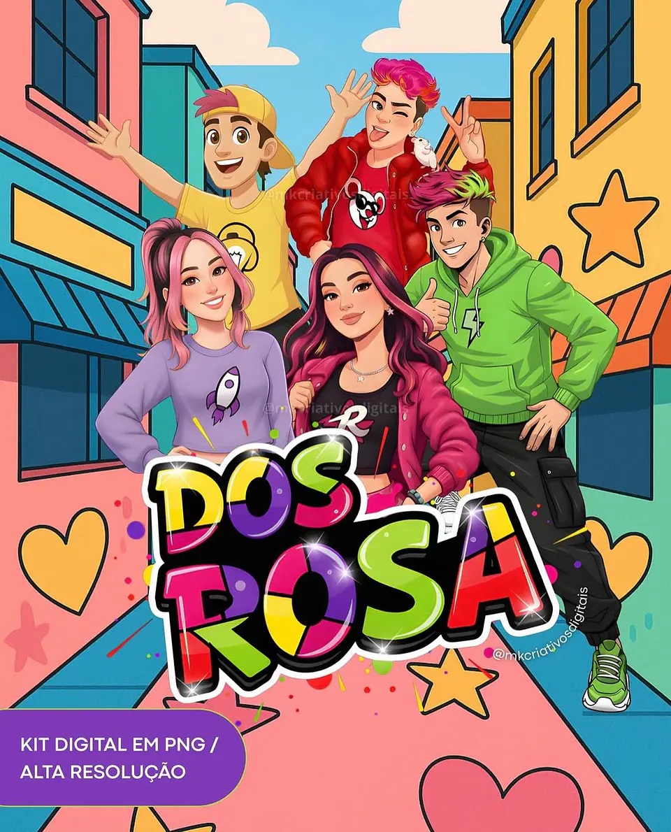 Kit Digital Dos Rosa 1