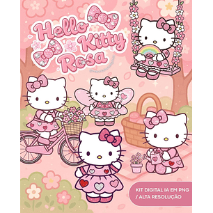 Kit Digital Hello Kitty Rosa