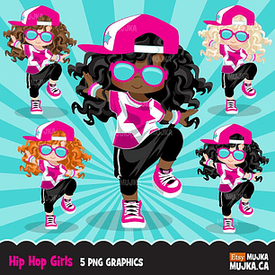 Kit Digital Menina Descolada Hip Hop