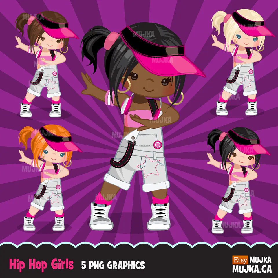 Kit Digital Hip Hop Girls 1