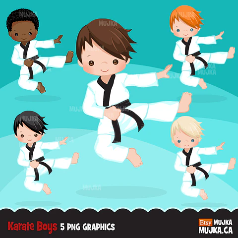 Kit Digital Karatê Kid Meninos