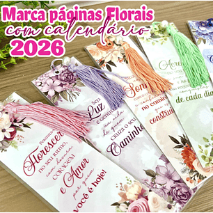 Arquivo Marca Páginas Calendário Floral 2026 - MADI
