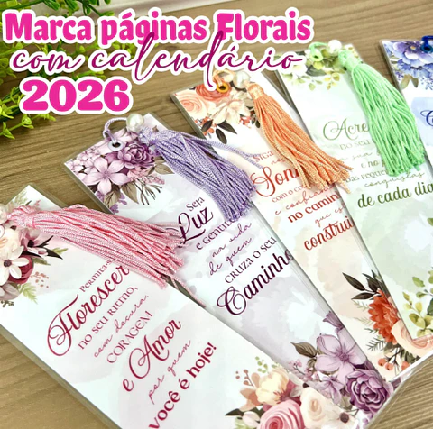 Arquivo Marca Páginas Calendário Floral 2026 - MADI