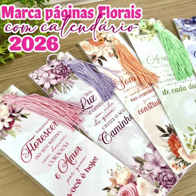 Arquivo Marca Páginas Calendário Floral 2026 - MADI 1