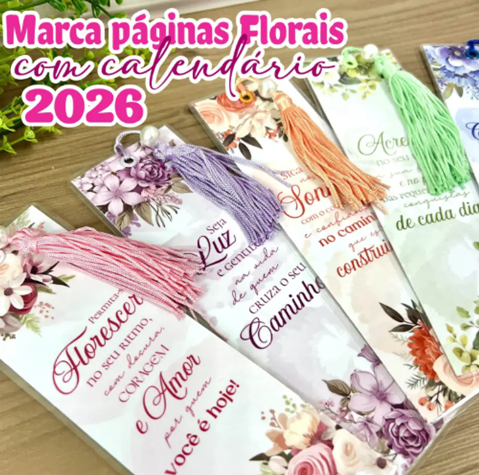 Arquivo Marca Páginas Calendário Floral 2026 - MADI 1