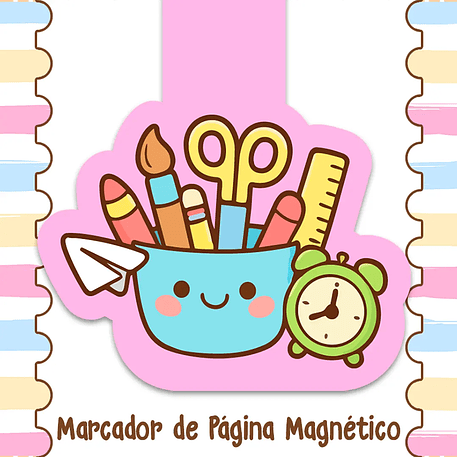 Arquivo Volta ás Áulas Marca Páginas Magnéticos 3