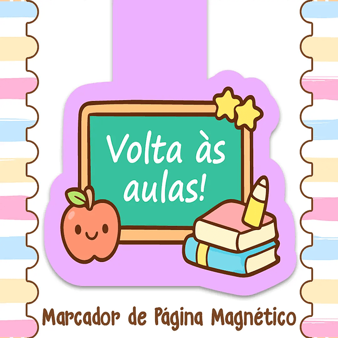 Arquivo Volta ás Áulas Marca Páginas Magnéticos 5