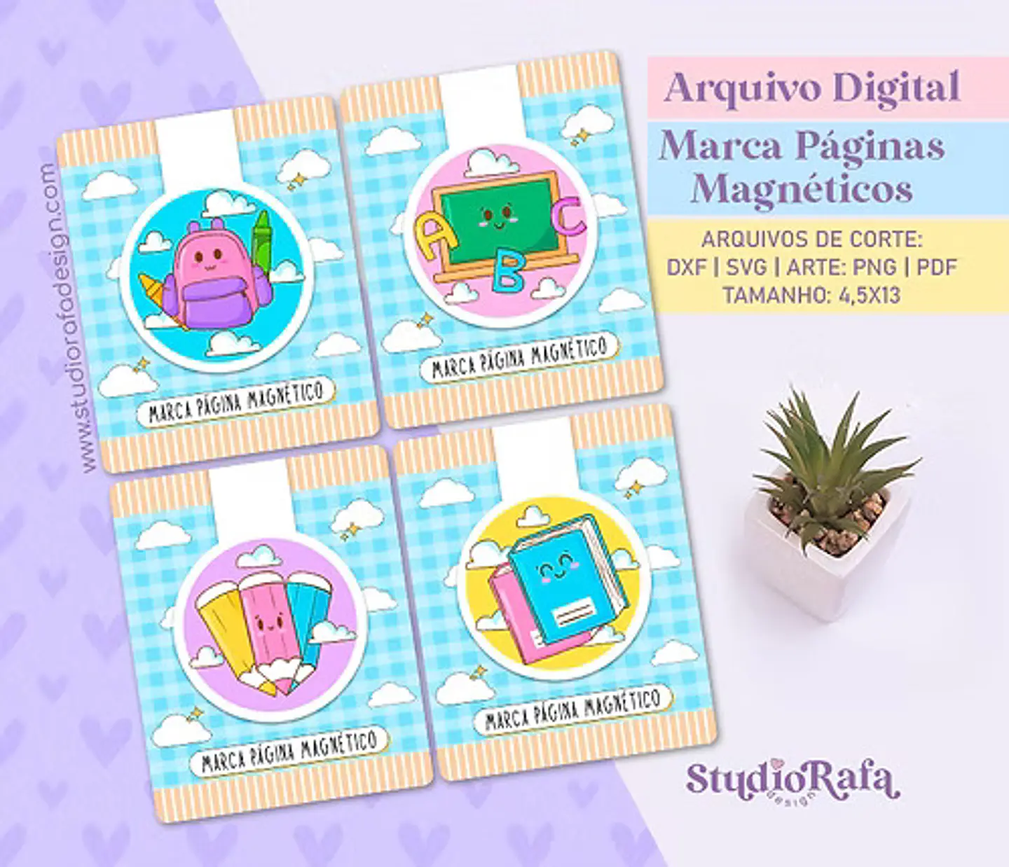 Arquivo Volta ás Áulas Marca Páginas Magnéticos  1