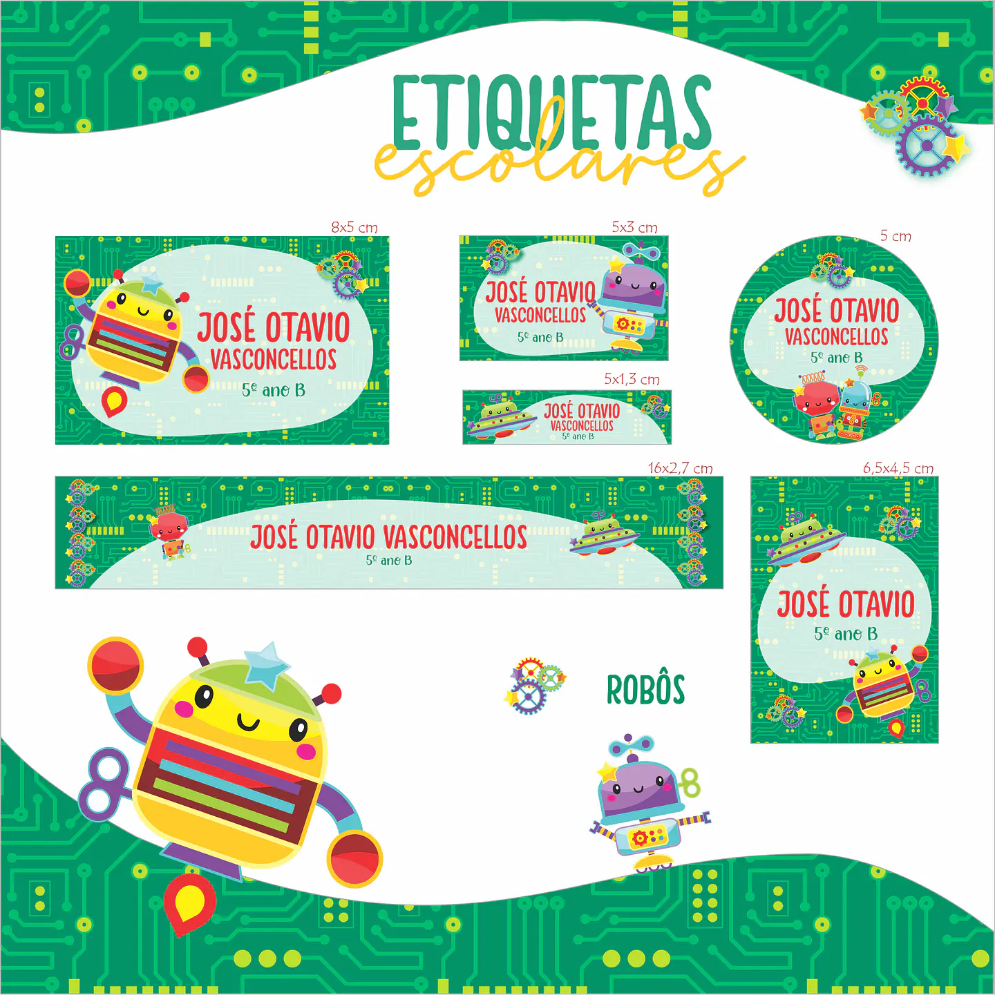 Arquivo Combo Escolar Etiquetas 20 Temas 12