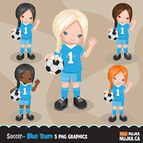 Kit Digital Futebol Menina