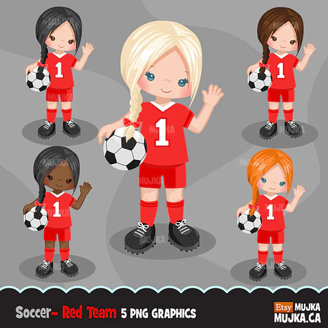 Kit Digital Futebol Menina